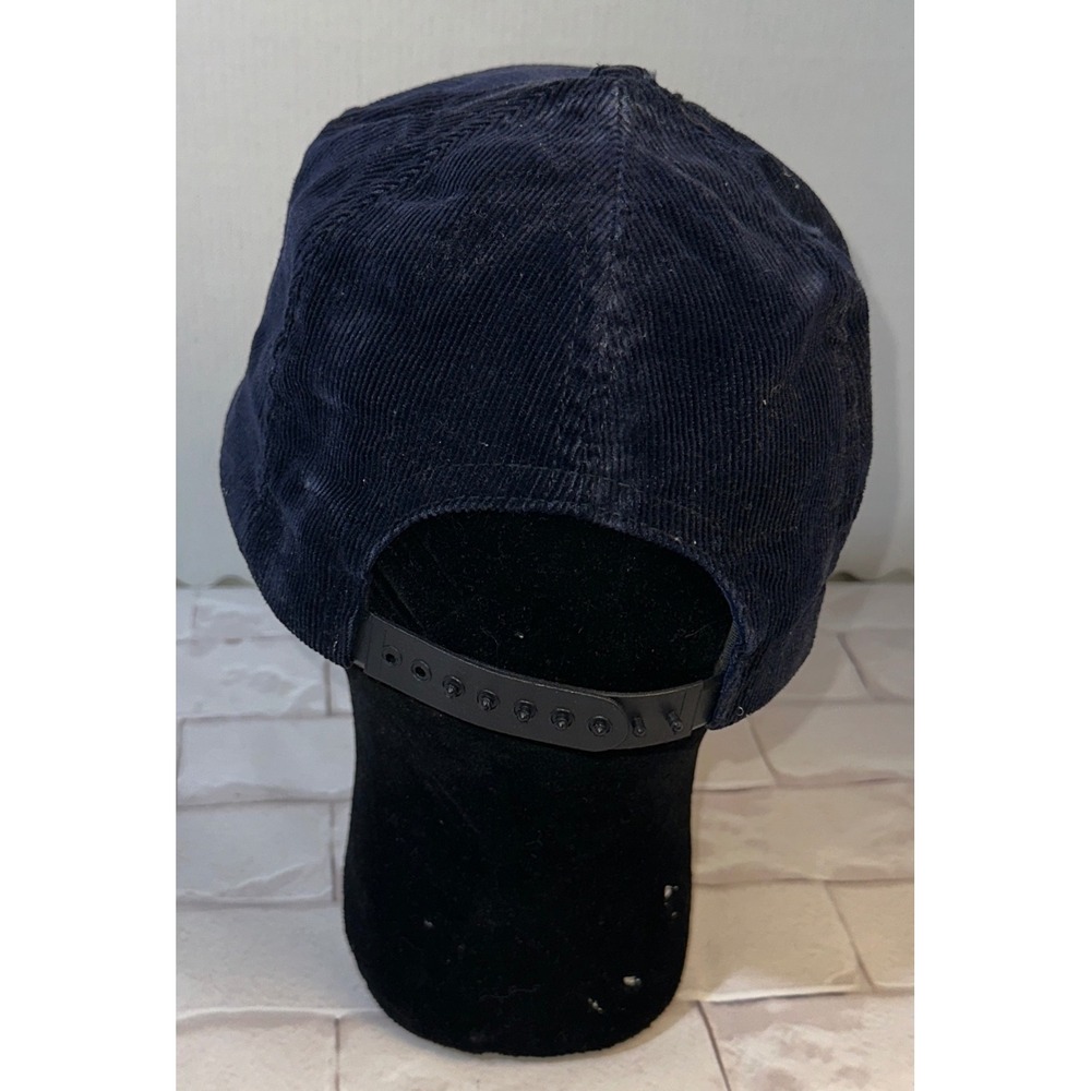 Vintage Spuds MacKenzie Bud Light Corduroy Hat Navy Blue 80s‎ Snapback USA Made - Picture 3 of 5